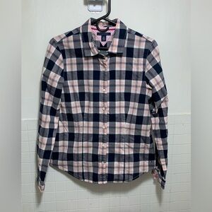 Tommy Hilfiger Navy and Pink Plaid Jacket